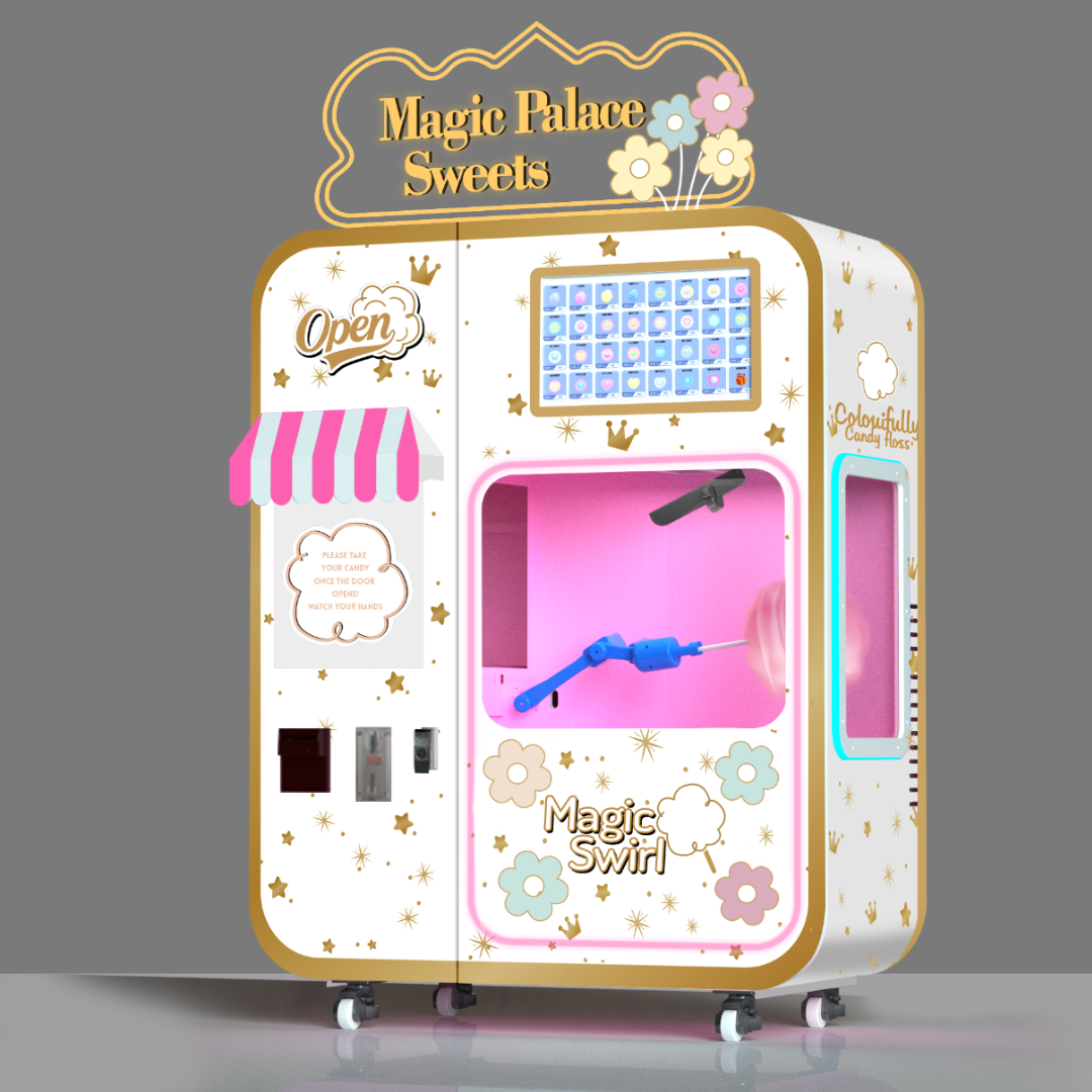 Front view of the Magic Palace Sweets automaton