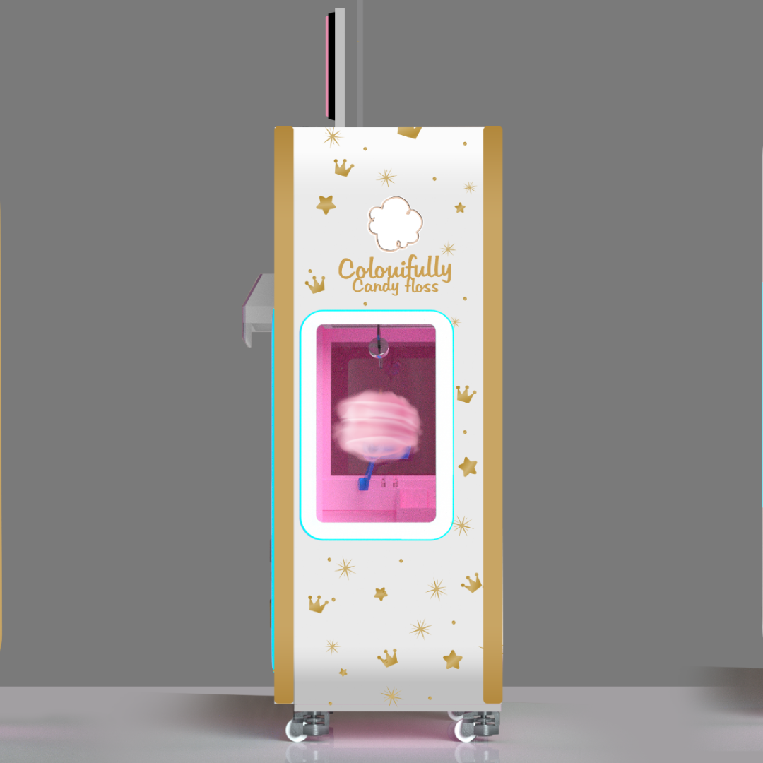 Left side view of the Magic Palace Sweets automaton