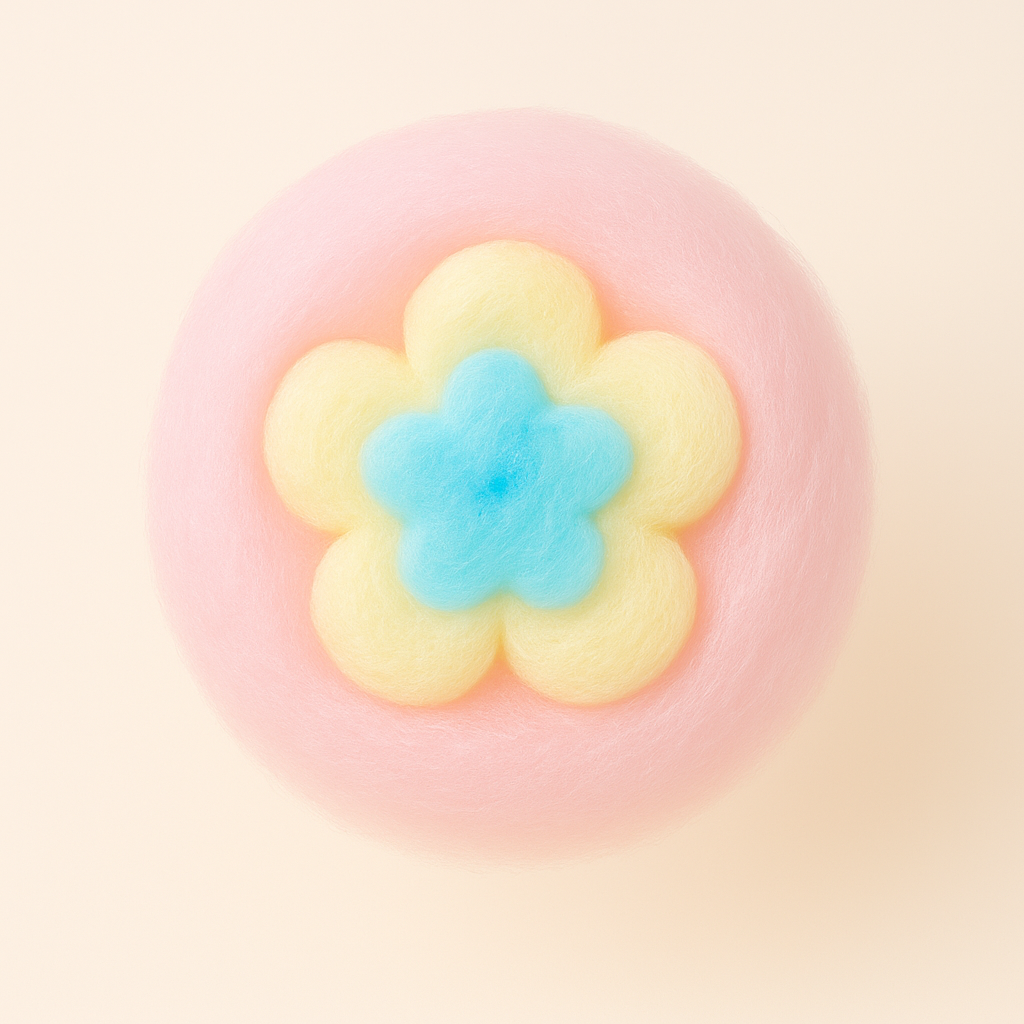 Artistic cotton candy design
